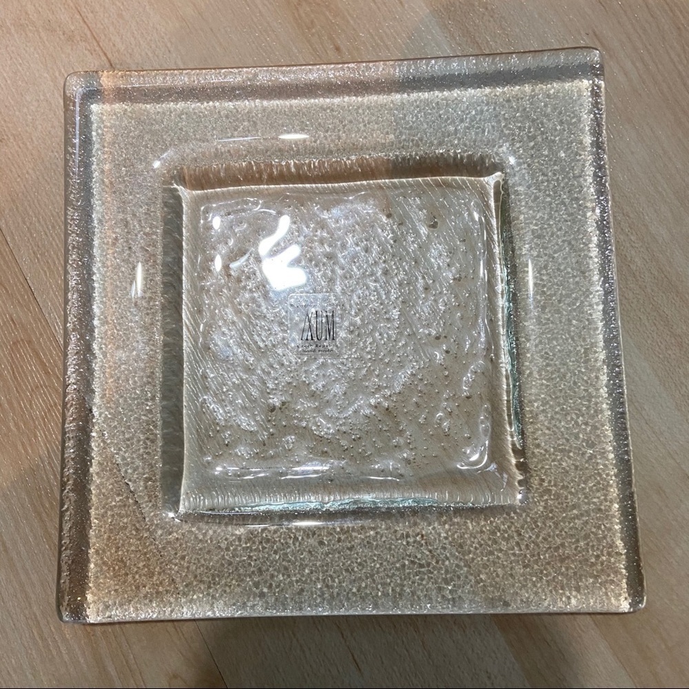 🛍️3/$30 BNWOT clear glass candle/trinket holder